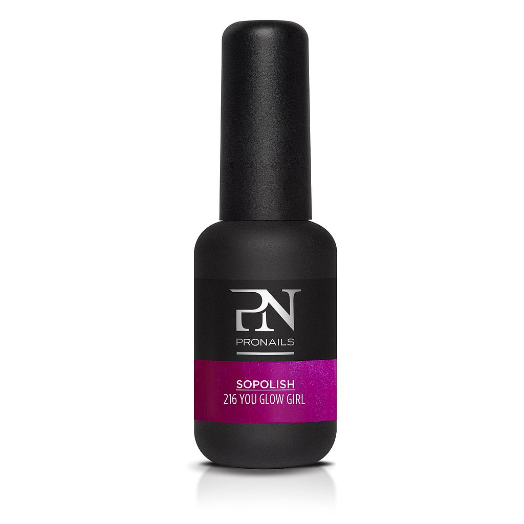 Esmalte uñas semipermanente 216 You Glow Girl 8ml